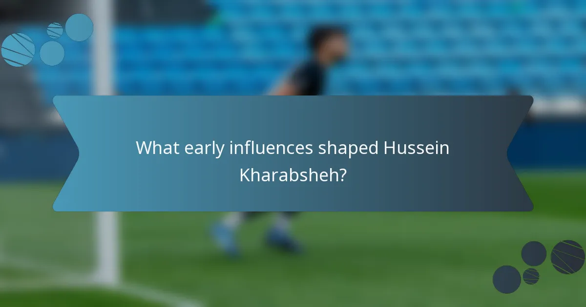 What early influences shaped Hussein Kharabsheh?